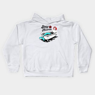 Stay At Home Design Gifts Kids Hoodie